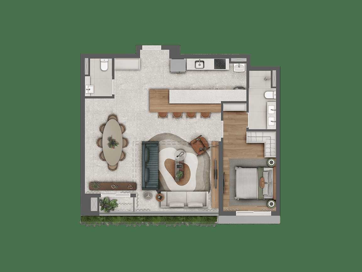 Planta - O privilégio de viver entre o melhor de Pinheiros e Jardins | 85 m² a 156 m² | 2 a 3 suites - MPNI